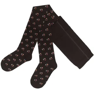 WERI SPEZIALS Strumpfhersteller GmbH Strickstrumpfhose Damenstrumpfhosen >>Blümchen<< weiche Baumwolle braun 36-38