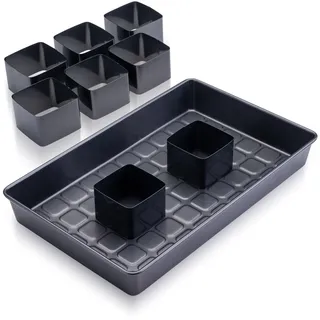 Zenker Zahlen- Buchstabenkuchen-Set, in Grau