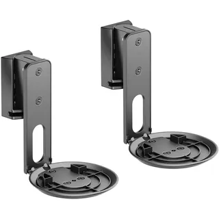 Maclean Brackets Maclean Wandhalterungen kompatibel mit Sonos ERA 100 | Einstellbar mit Neigung 0° bis -18° Drehung bis ±45° | Robustes Design - Platzsparend & Ästhetisch | Set mit 2 Lautsprecher Halterungen | MC-997