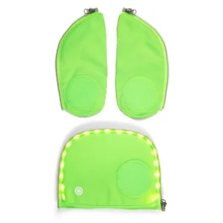ergobag Fluo LED Zip-Set 3-teilig (Für Packs / Cubos / Cubo Lights Ab 2019 / 2020) Green