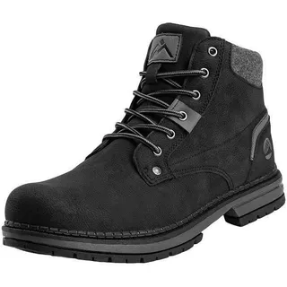 CC-Los Herren Freizeit Chukka Stiefel Wanderstiefel wasserabweisende Arbeitsstiefel Knöchelstiefel für Herren, Schwarz, 42 EU - 42 EU