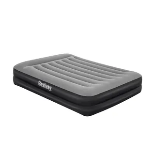 BESTWAY Tritech Queen Built-in Pump Double Air Bed Grau 203x152x46cm