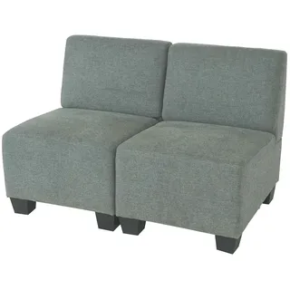Mendler Modular 2-Sitzer Sofa Couch Lyon  grau