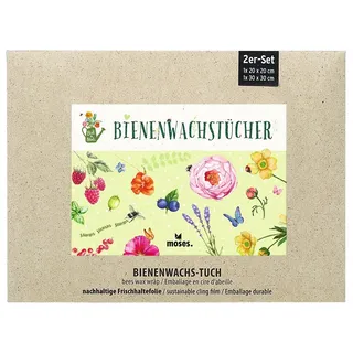 Moses Blatt & Blüte Bienenwachstücher 2er Set