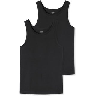 SCHIESSER Uncover by Schiesser - Unterhemd/Tanktop - 2er Pack (3XL Schwarz)