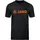T-Shirt schwarz meliert/neonorange 140