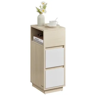 VASAGLE Nachtschrank 2-teilig 40 x 30 x 50 cm Beige