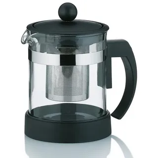 Kela 11458 Teekanne aus Glas mit Edelstahl-Siebeinsatz, 1.0 l, Auron