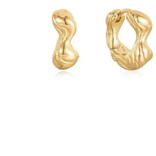 ANIA HAIE - HOOP EARRINGS - TAKING SHAPE - Twisted Waves - thick - gold