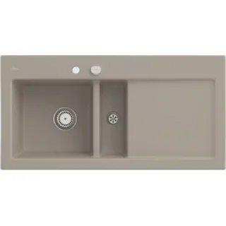 V&B Spüle Subway 60 li, m Abl.garn, Exzenter, Alm. C-plus