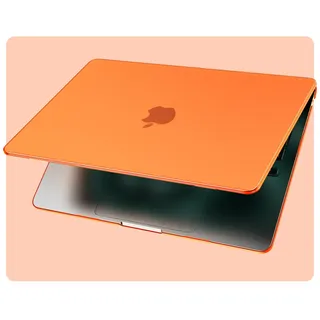 EooCoo Kompatibel mit MacBook Air 13 Zoll Hülle M5 M4 M3 M2 2026 2025-2022 für Mac Book Air 13,6" A3449 A3240 A3114 A2681 Ultradünne Matt Hartschale Schutzhülle Laptop Snap Cover - Cosmic Orange