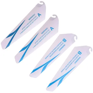 KIXZSAZ 4 stücke Ersatzteile Langlebig Für Fernbedienung Hubschrauber Propeller ABS Hubschrauber Klinge Ersatzteile Spielzeug Zubehör, Blau