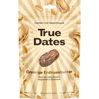 True Dates Datteln Peanut Butter natürlich süße weiche Datteln 100g