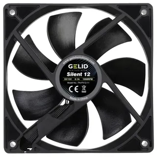 GELID FN-PX12-11 PC-Gehäuse-Lüfter Schwarz (B x H x T) 120 x 120 x 25mm
