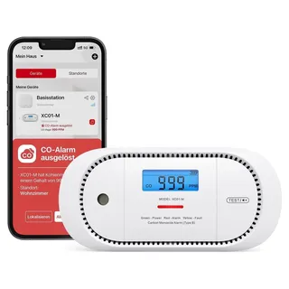 X-Sense smarter vernetzter Kohlenmonoxid CO-Melder XC01-M