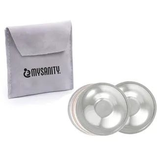 Mysanity Silberhütchen aus Trilaminat, Brustwarzen Schütz 1 St