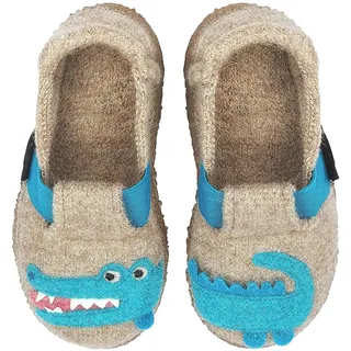 Nanga Jungen Hausschuh Funny Croco Natur 27