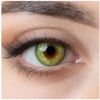 Charmiga Jahreslinsen Farbige Kontaktlinsen Grün, Farblinsen, Anime, Manga, Sunny Green, Farbige Kontaktlinsen grün