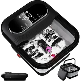 Fußbad und Massagegerät mit Heizung Fußbadewanne Fußbad mit Wärme und Blasen Tem