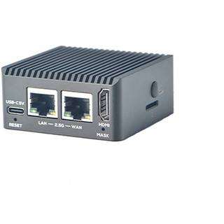 Nanopi R5C Mini WiFi Router OpenWRT mit Dual PCIe 2,5 Gbps Ethernet M.2 Key E USB Ports 2 GB LPDDR4X RAM 32 GB eMMC Basierend auf Rockchip RK3568B2 Soc 0,8 T NPU für IOT NAS Smart Home Gateway