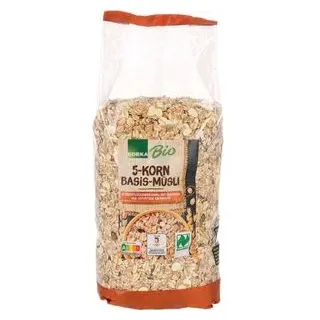 Edeka Bio 5-Korn Basis-Müsli 750G