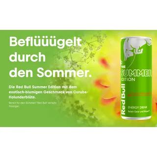 Energy-Drink Red Bull The Summer Edition Curuba-Holunderblüte