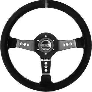 GFDSGRE Steering Wheel Universal 14 Zoll Racing Lenkrad Auto Wildleder Lenkrad Sportlenkrad
