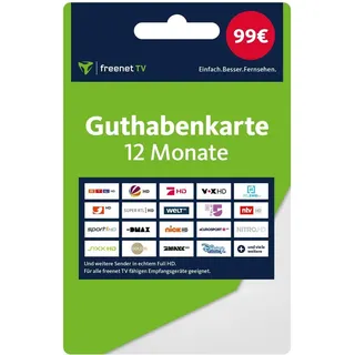 Freenet Guthabenkarte 12 Monate (DVB-T2), TV Receiver