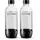Tritan-Flasche 2 x 1 l schwarz