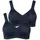 Ulla Popken Übergrößen Plus Size 2-er Pack ohne Bügel vorgeformte Cups Nachtblau 120E 793032139-120E 120E