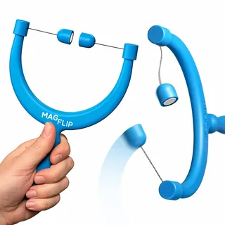 MagFlip: Verbinde die Magnete! Geschicklichkeitsspiel für Kinder & Erwachsene, 50+ Tricks von Easy bis Pro - Patentiertes Schwebe-Prinzip Made in Germany - Geschenk für Yo-Yo, Kendama & Spielzeug-Fans