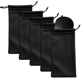 5 Stücke Brillenetui Weich,Microfaser Brillentasche,Brillenetui Flach,Brillenaufbewahrung,Sonnenbrillen Aufbewahrung,brillenhülle,brillenbeutel,brillen tasche,sonnenbrille tasche,brillen etui - Einheitsgröße