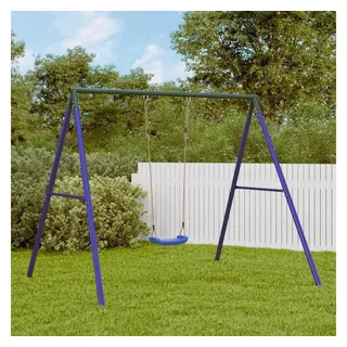 vidaXL Schaukeln Schaukelgestell mit 2 Haken Blau/Stahl