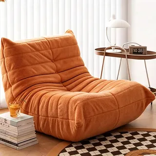 Togo Kaminsessel, Ecksitzsäcke, Bequemes Lazy-Bodensofa | Loungesessel-Sofa Aus Schaumstoff Mit Ergonomischem Design, Für Wohnzimmer, Schlafzimmer, Wohnheim, Salon, Büro