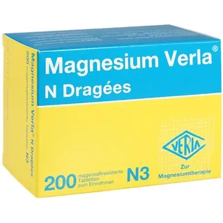 Verla-Pharm Magnesium Verla N Dragees 200 St.