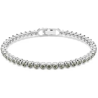 Swarovski Imber Emily Tennis Armband, Rundschliff, Schwarz, Rhodiniert | OS