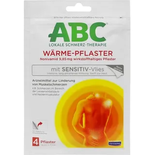 BEIERSDORF ABC Wärme-Pflaster Sensitiv 14 x 10 cm 4 St.