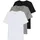 Classic Kurzarm-T-Shirt 3 Einheiten White Grey Black XL