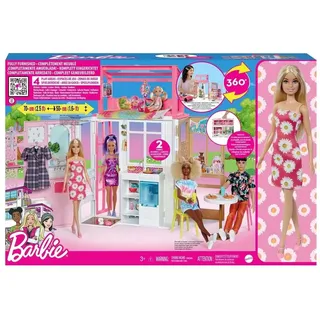 Barbie Puppenhaus Barbie 70,6 x 51,4 cm rosa HHY40