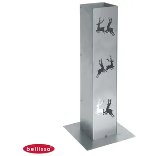 Bellissa Feuerschale Bellissa® Corten Feuersäule 70cm Lichtsäule Windlicht Säule Garten
