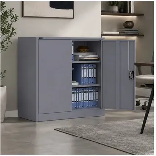 Makika Aktenschrank 40 x 90 x 90 cm Anthrazit
