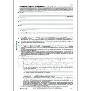 RNK 10 Stück RNK 526 Mietvertrag A4 Hamburger Fass.
