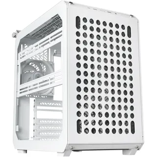 Cooler Master Qube 500 Flatpack – ATX-PC-Gehäuse, vollständig modular, inkl. 1x 120 mm SF-Lüfter & vertikalen Grafikkartenhalter, unterstützt EATX-Motherboard & 2 x 280mm Radiatoren – Weiß