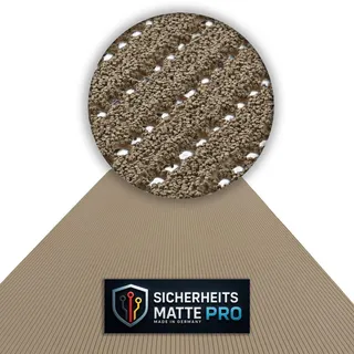 melius vivere SafeStep AntiRutsch - Sicherheitsmatte, Sand, 1,20 x 1,00 Meter