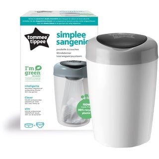 TOMMEE TIPPEE Simplee Sangenic Windeleimer grau inkl. Nachfüllkassette