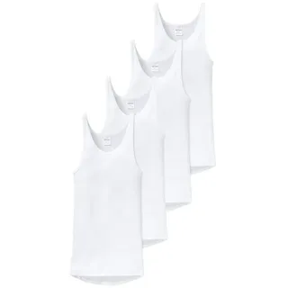Schiesser 4er Pack Original Classics Doppelripp (Spar-Set, 4-St) Unterhemd / Tanktop - Baumwolle - Strapazierfähig weiß 6