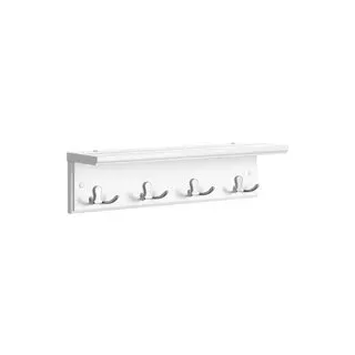 Songmics Wandgarderobe mit Ablage Weiß