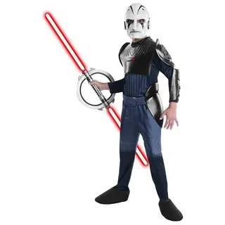 Hasbro Kostüm Star Wars Inquisitor - Faschingskostüm Kinder, Original lizenziertes Kostüm aus der Animationsserie “Star Wars Reb grau 128