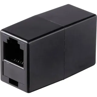 Renkforce Telefon (analog) Adapter [1x RJ12-Buchse 6p6c - 1x RJ12-Buchse 6p6c] Schwarz