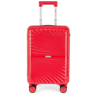 Pierre Cardin Handgepäckkoffer JOY aus Kunststoff, Kunstfaser rot